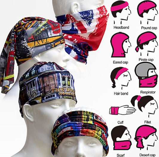 Custom Printed Multi-Functional Bandana. From £2.50