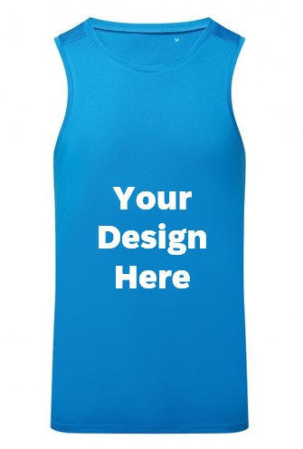 Club Vest. Large 1 Colour Full Chest Print: £9.00