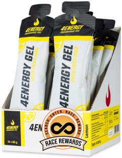 18 x 4Energy Gel Box - Lemon or Orange Flavour